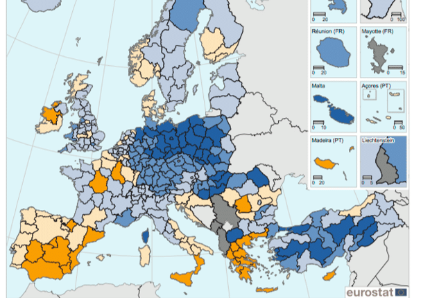 EU unemployment change rate