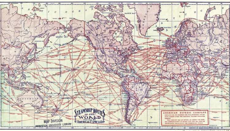 steamship routes 1900