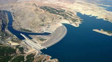 The Ataturk Dam, on the Tigris river