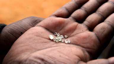 Diamonds extracted in Central African Republic