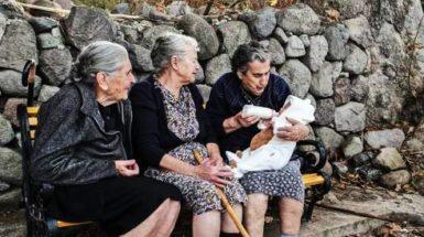 Old women migrant Greece