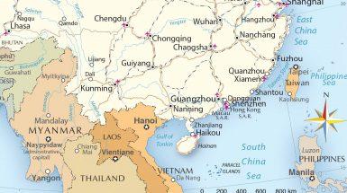 La situazione geografica di Hong Kong