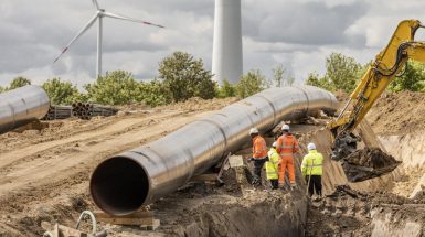 La costruzione del gasdotto EUGAL, che porta il gas di Nord Stream dalla Germania alla Repubblica Ceca